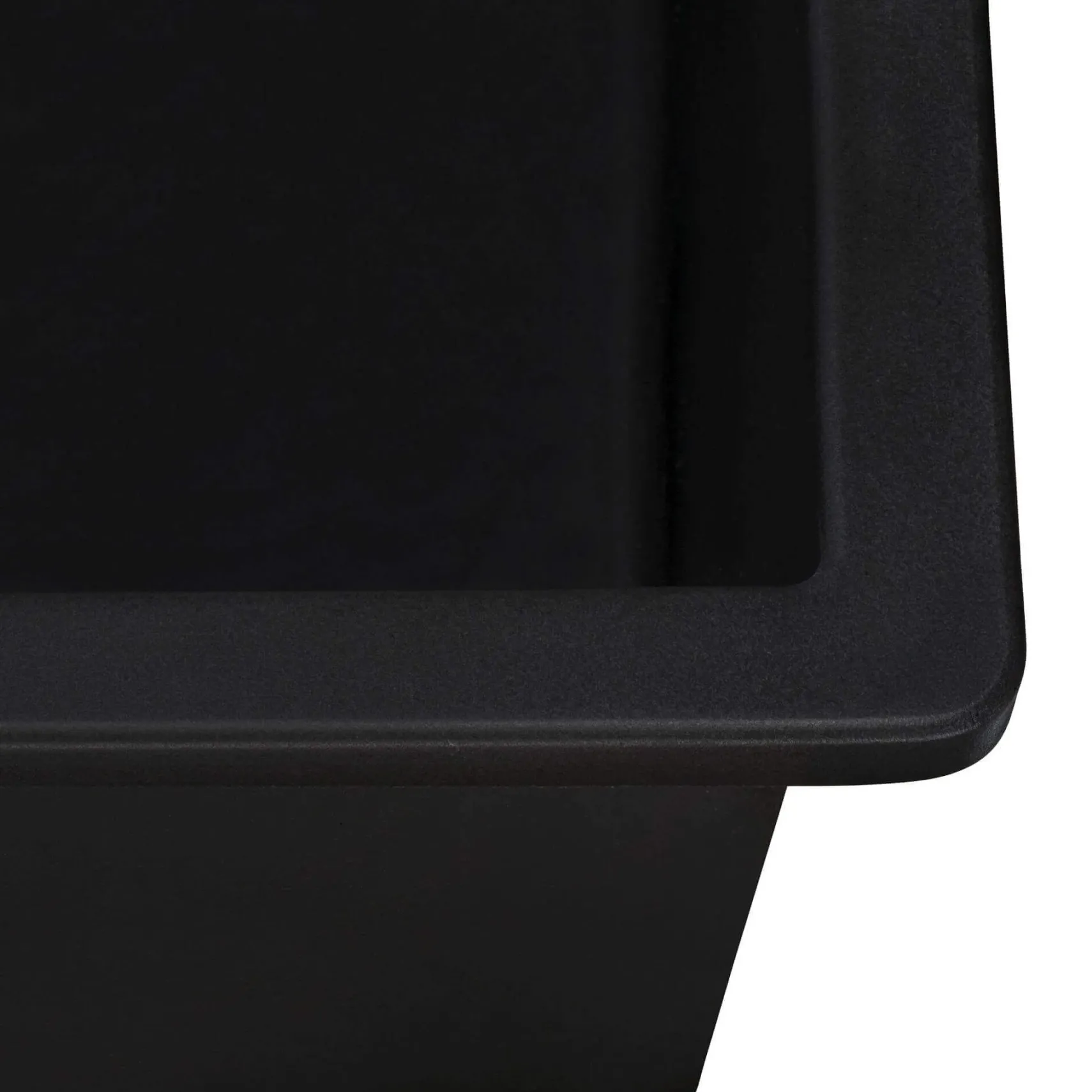 Ruvati epiGranite 33" Undermount Granite Composite Workstation Kitchen Sink, Matte Black, RVG2303BK