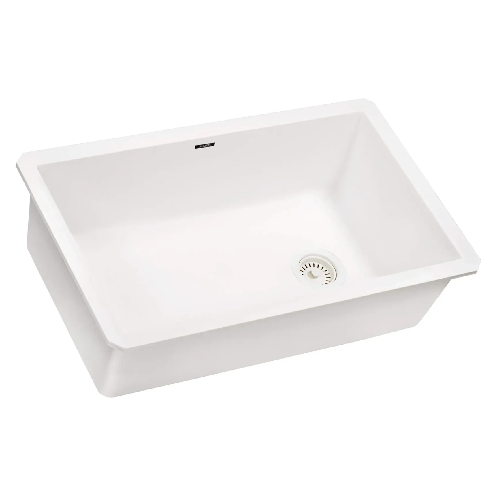 Ruvati epiGranite 32" Undermount Granite Composite Kitchen Sink, Arctic White, RVG2033WH