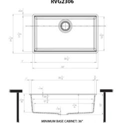 Ruvati epiStage 33-inch Undermount Workstation Granite Composite Kitchen Sink Urban Gray, RVG2306UG