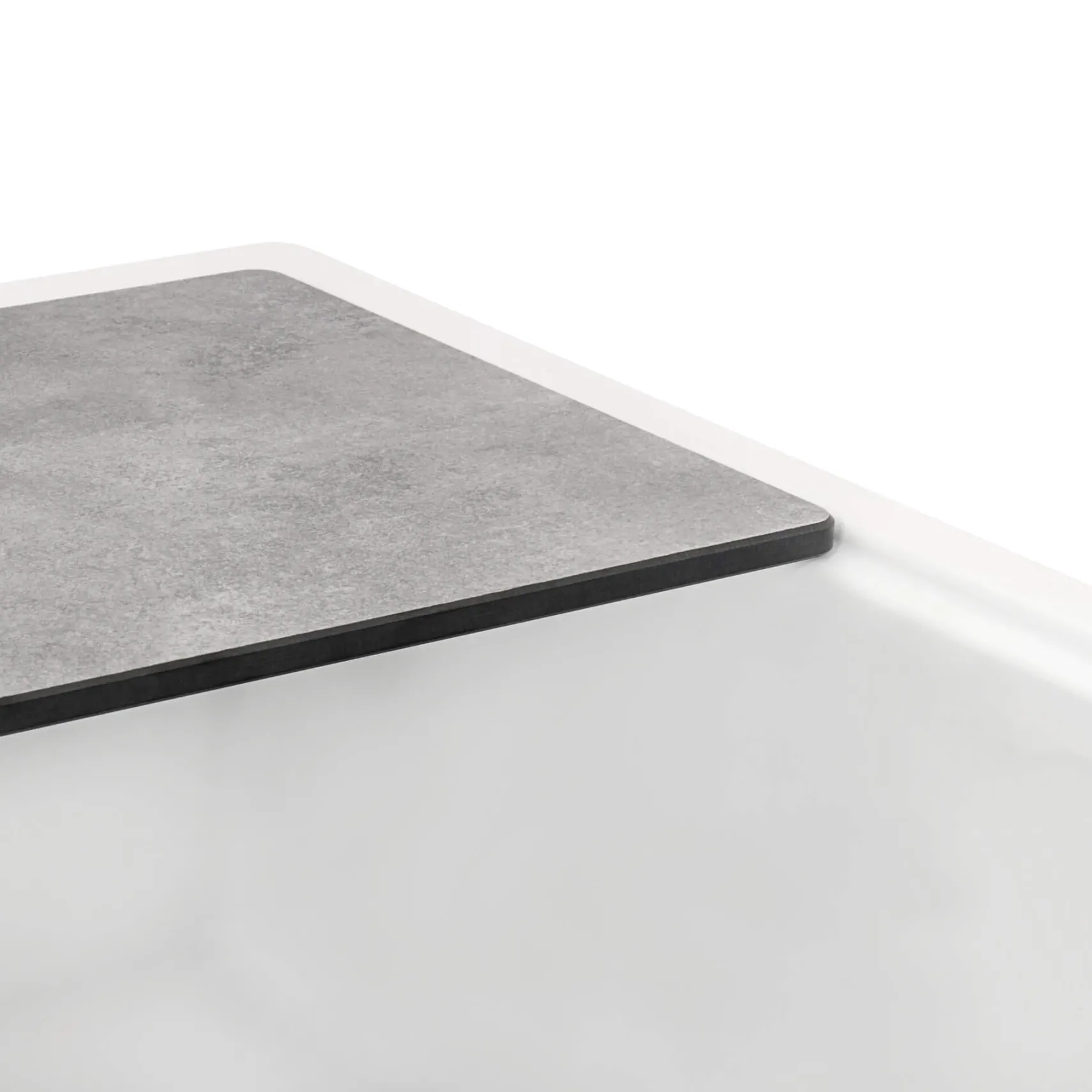 Ruvati epiStage 33" Undermount Granite Composite Workstation Kitchen Sink, Arctic White, RVG2302WH