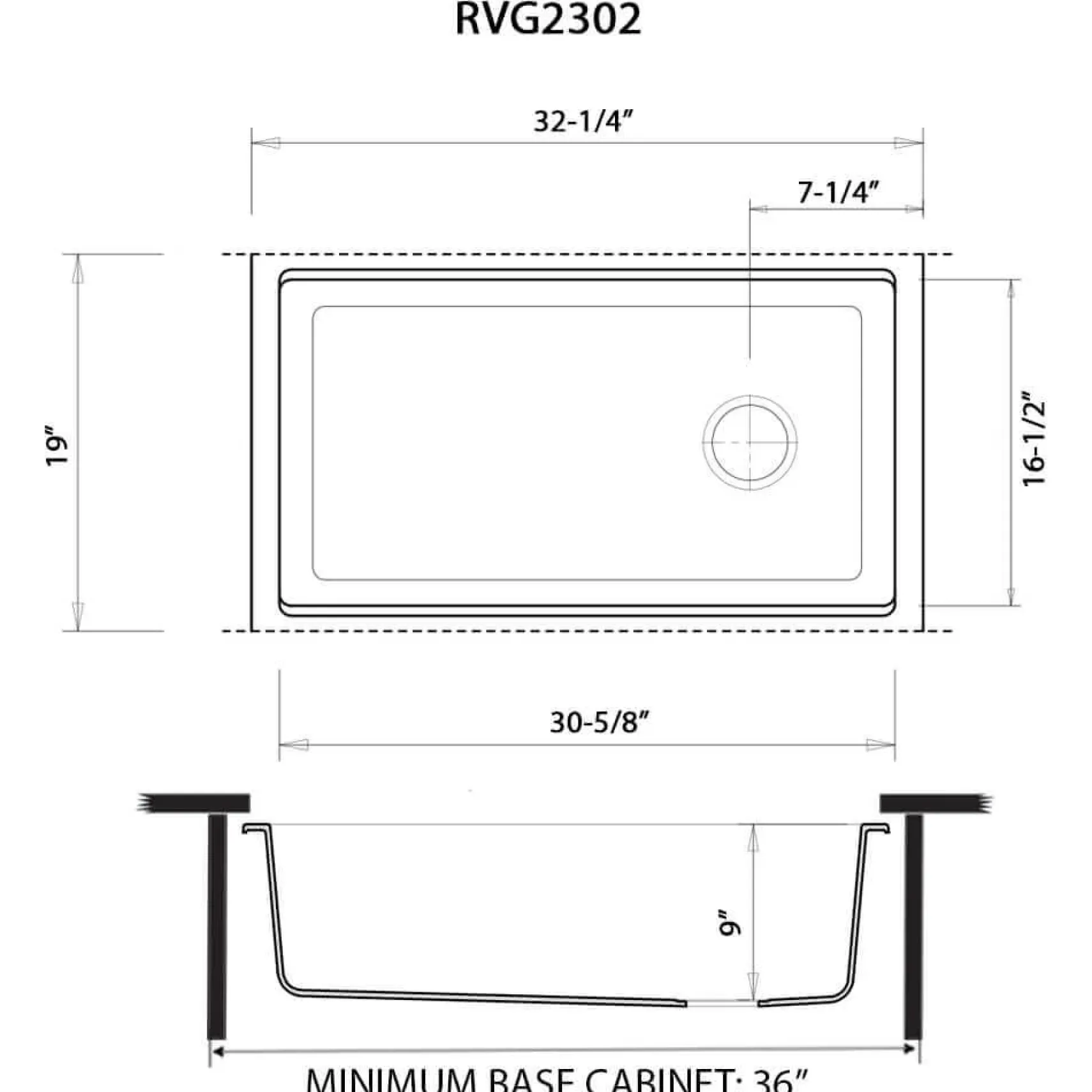 Ruvati epiStage 33" Undermount Granite Composite Workstation Kitchen Sink, Espresso, RVG2302ES