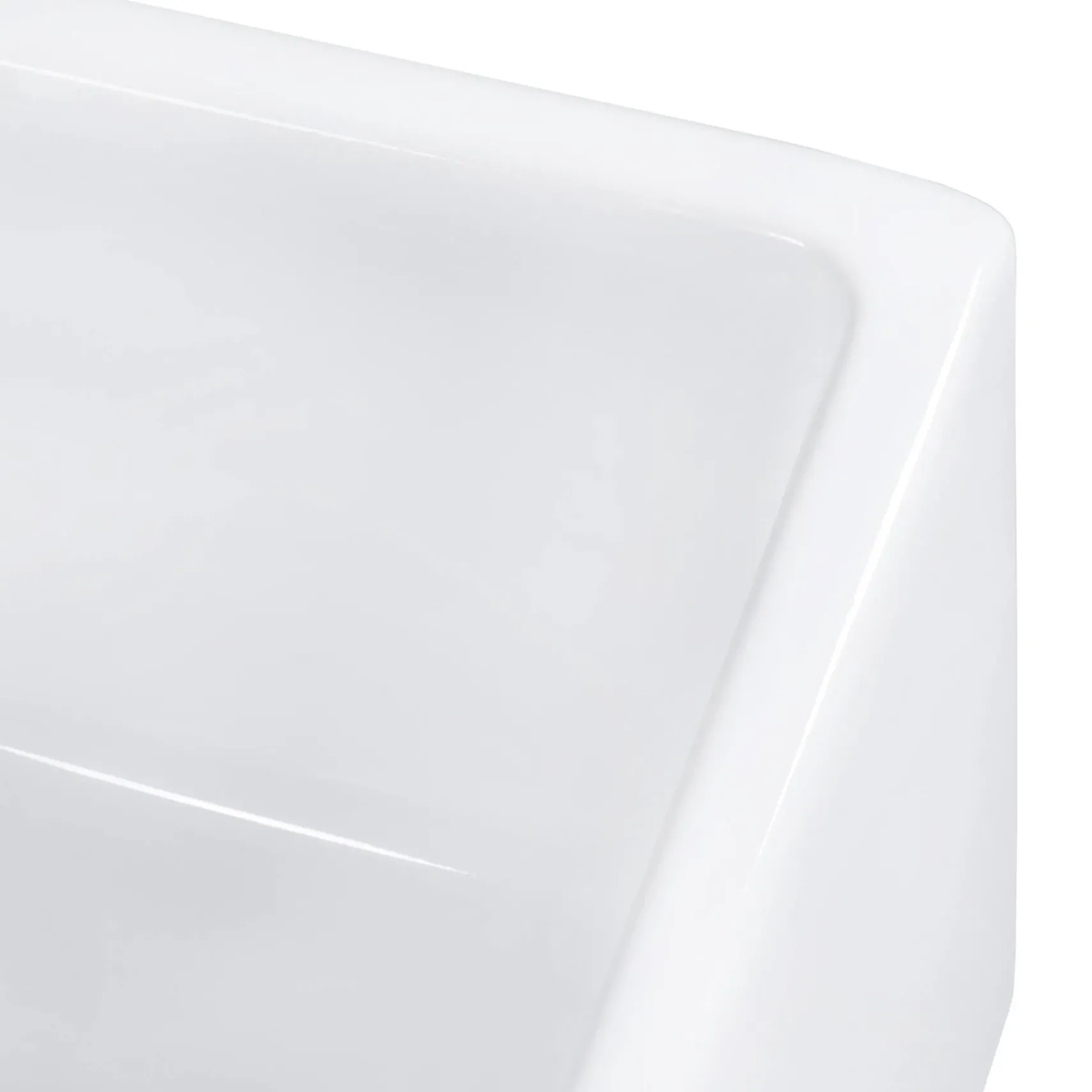 Ruvati Fiamma 30" Fireclay Offset Drain Farmhouse Sink, White, Right Drain, RVL2018WR