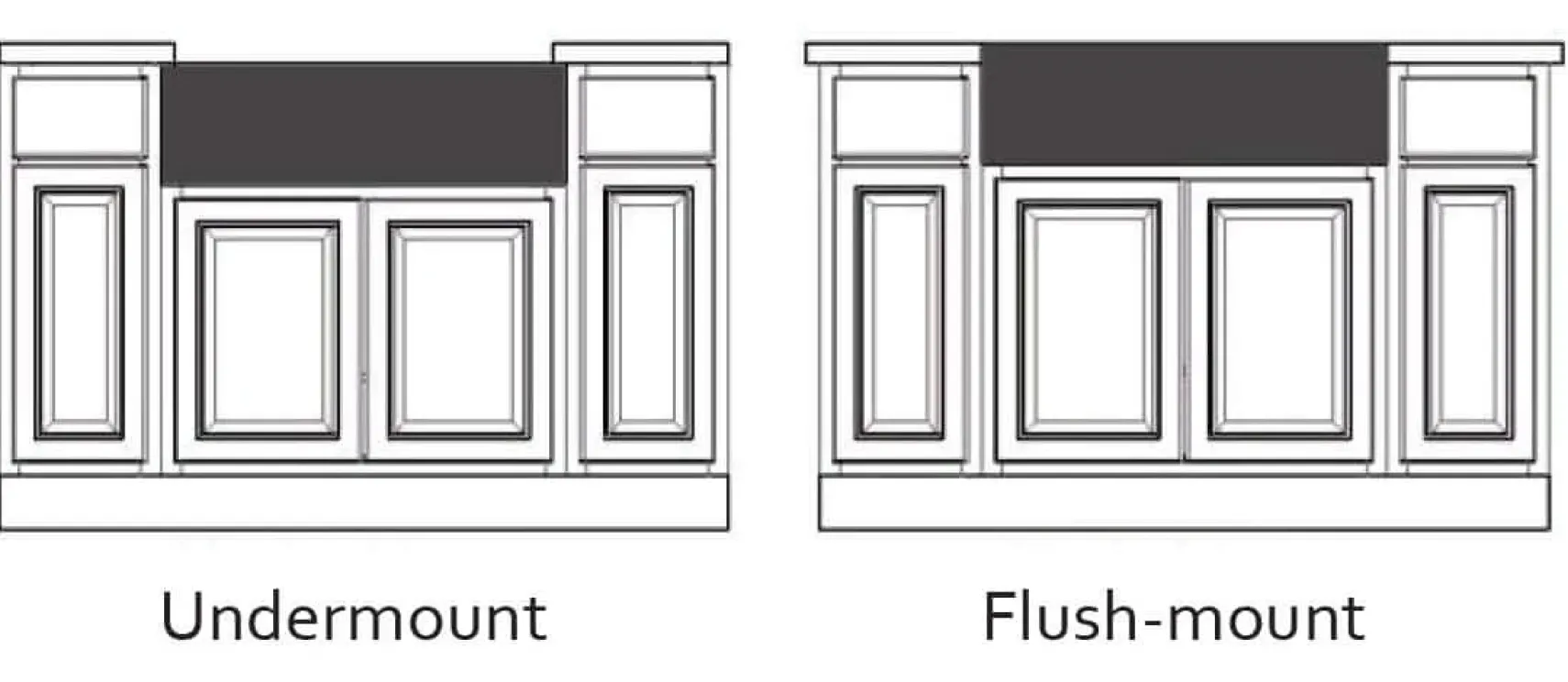 Ruvati Fiamma 33" Reversible Fireclay Apron-front Farmhouse Sink, Horizon Gray, RVL2300GR