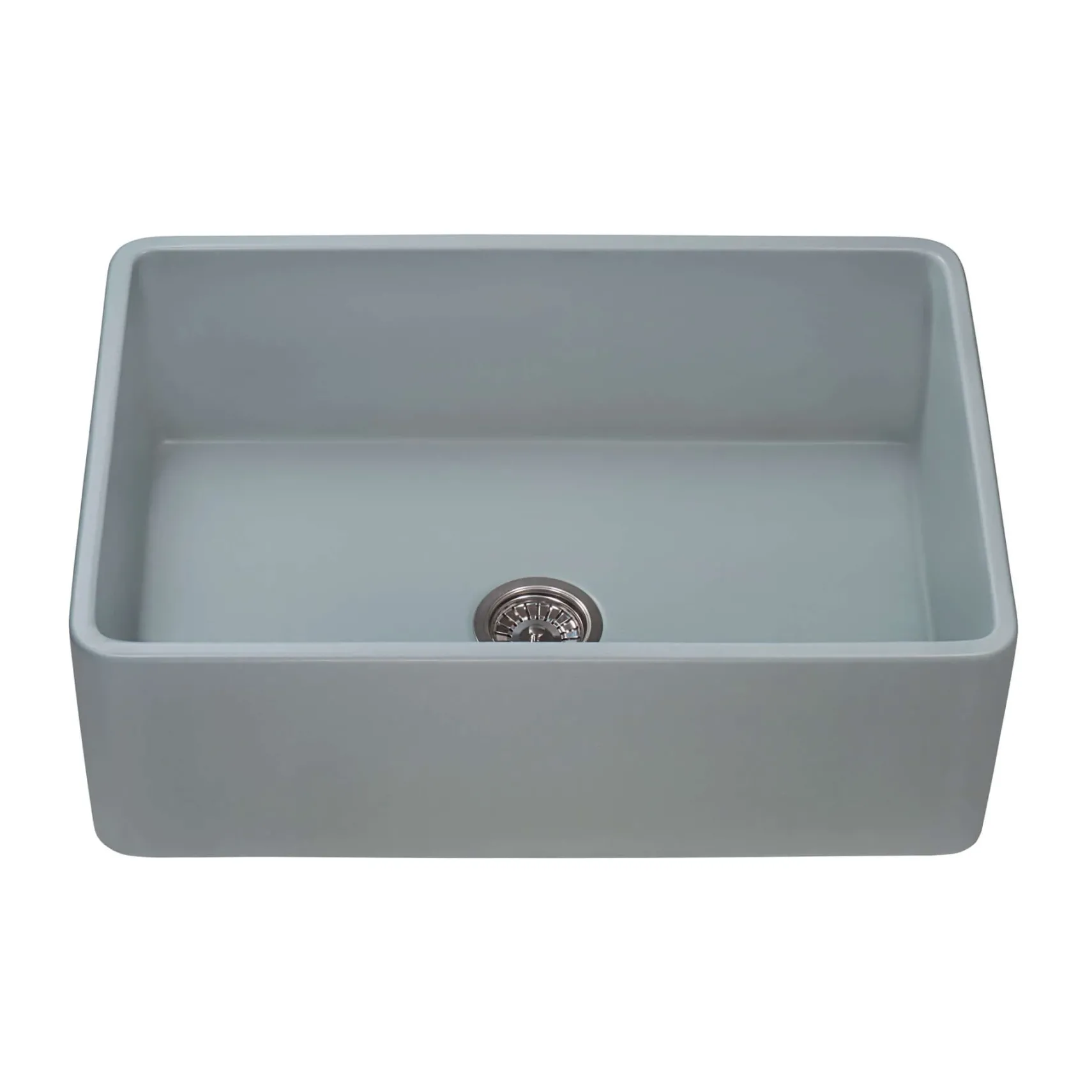 Ruvati Fiamma 33" Reversible Fireclay Apron-front Farmhouse Sink, Horizon Gray, RVL2300GR