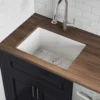 Ruvati Fiamma 24" Undermount Fireclay Kitchen Sink, White, RVL2420WH