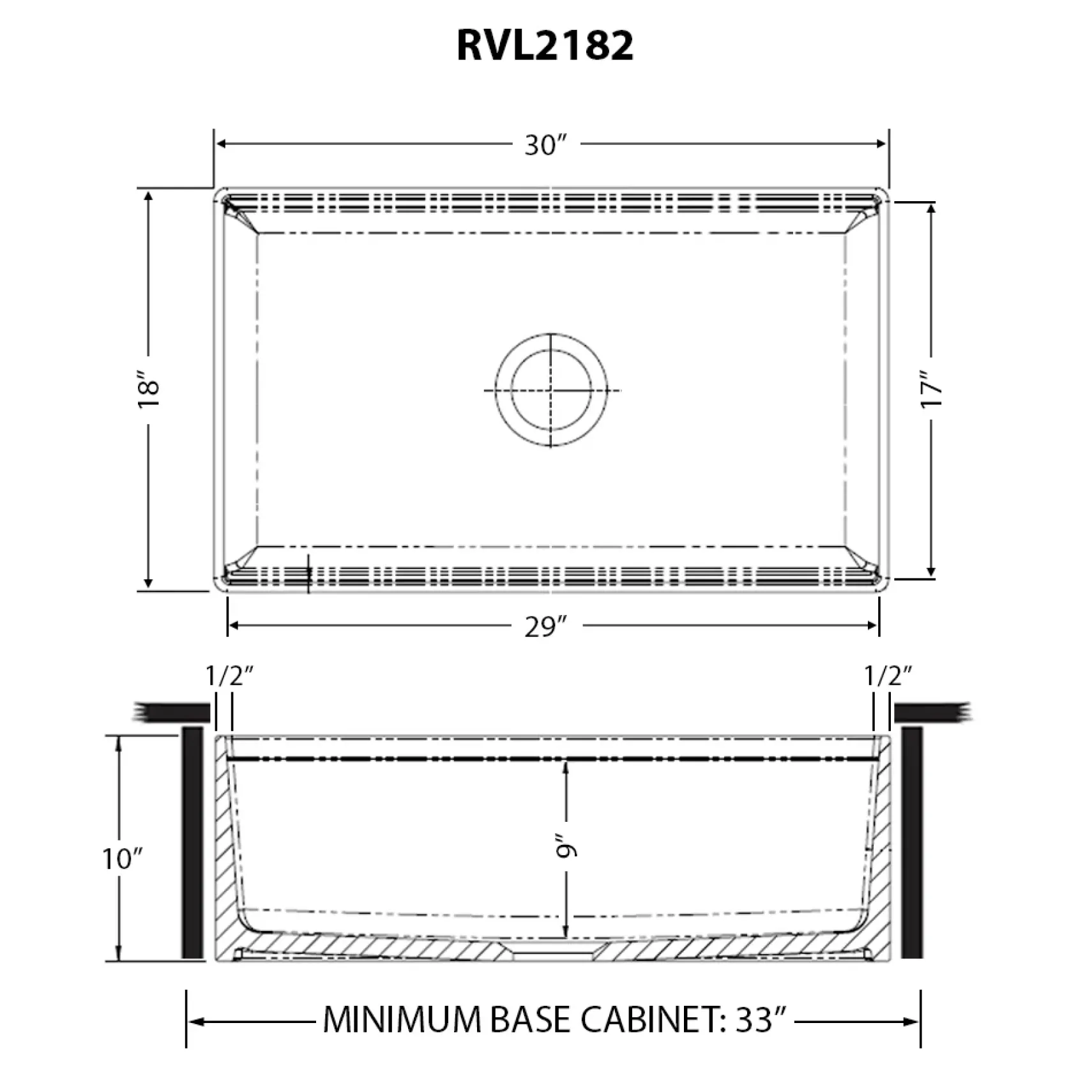 Ruvati Fiore 30" Fireclay Workstation Farmhouse Sink, White, RVL2182WH