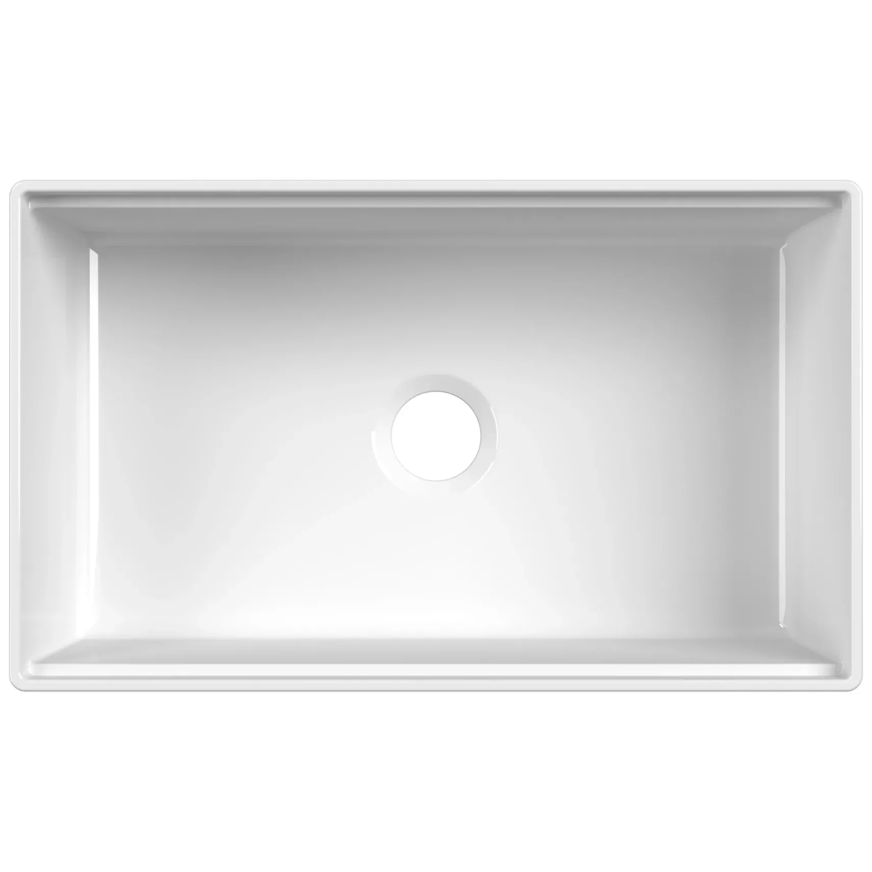 Ruvati Fiore 30" Fireclay Workstation Farmhouse Sink, White, RVL2182WH