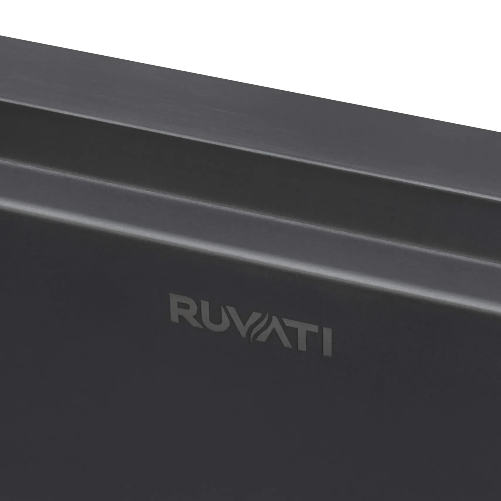 Ruvati Giana 27" Undermount Stainless Steel Workstation Kitchen Sink, Gunmetal Matte Black, 16 Gauge, RVH6527BL