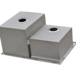 Ruvati Insulated Ice Chest and Outdoor Sink 29 x 20 inch BBQ Workstation Topmount T-316 Stainless Steel, RVQ6290