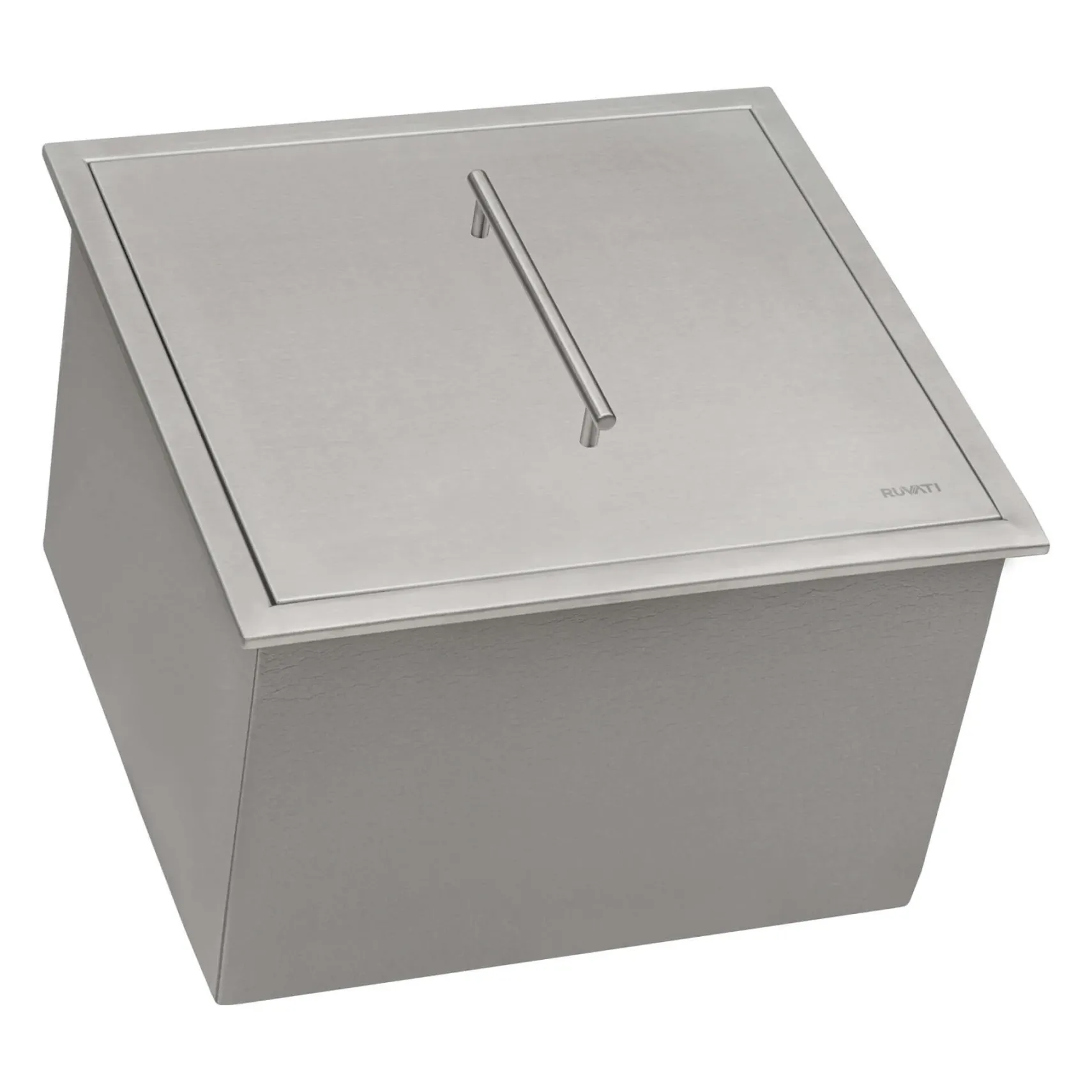 Ruvati Merino Insulated Ice Chest Sink, 21 x 20 inch Outdoor BBQ, Marine Grade T-316 Topmount Stainless Steel, RVQ6221