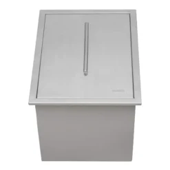 Ruvati Merino Insulated Ice Chest Sink, 15 x 20 inch Outdoor BBQ, Marine Grade T-316 Topmount Stainless Steel, RVQ6215