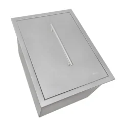 Ruvati Merino Insulated Ice Chest Sink, 15 x 20 inch Outdoor BBQ, Marine Grade T-316 Topmount Stainless Steel, RVQ6215