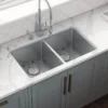 Ruvati Modena 31" Undermount Stainless Steel Kitchen Sink, 50/50 Double Bowl, 16 Gauge, RVM5099