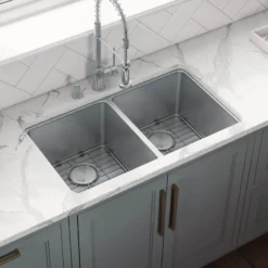 Ruvati Modena 31" Undermount Stainless Steel Kitchen Sink, 50/50 Double Bowl, 16 Gauge, RVM5099