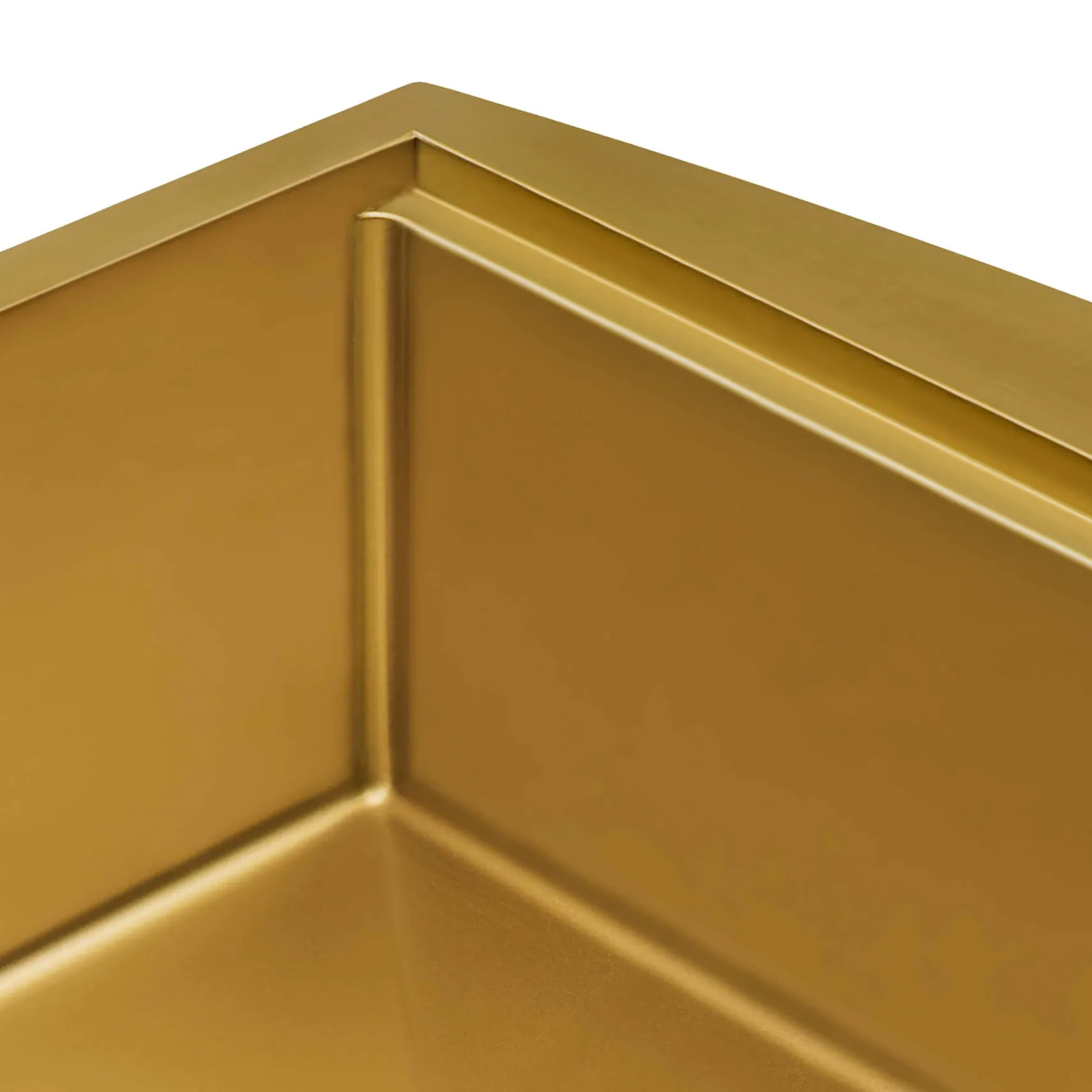 Ruvati Monaco 30" Stainless Steel Workstation Apron-front Farmhouse Sink, Matte Gold Brass Tone, 16 Gauge, RVH9106GG