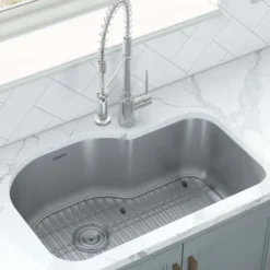 Ruvati Parmi 32" Undermount Stainless Steel Kitchen Sink, 16 Gauge, RVM4700