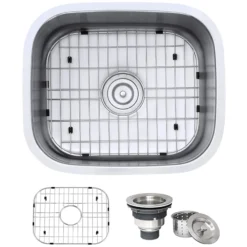 Ruvati Parmi 21" Undermount Stainless Steel Bar/Prep Sink, 16 Gauge, RVM4131