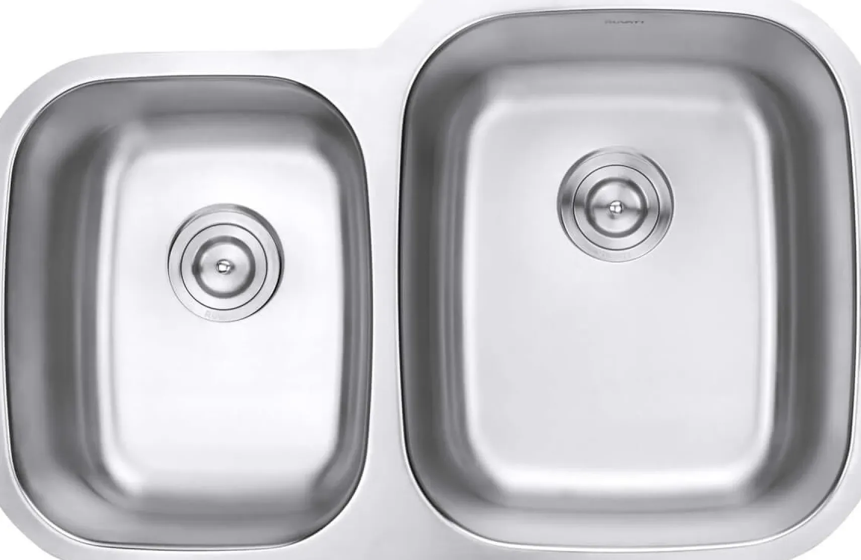 Ruvati Parmi 32" Undermount Stainless Steel Kitchen Sink, 40/60 Double Bowl, 16 Gauge, RVM4315