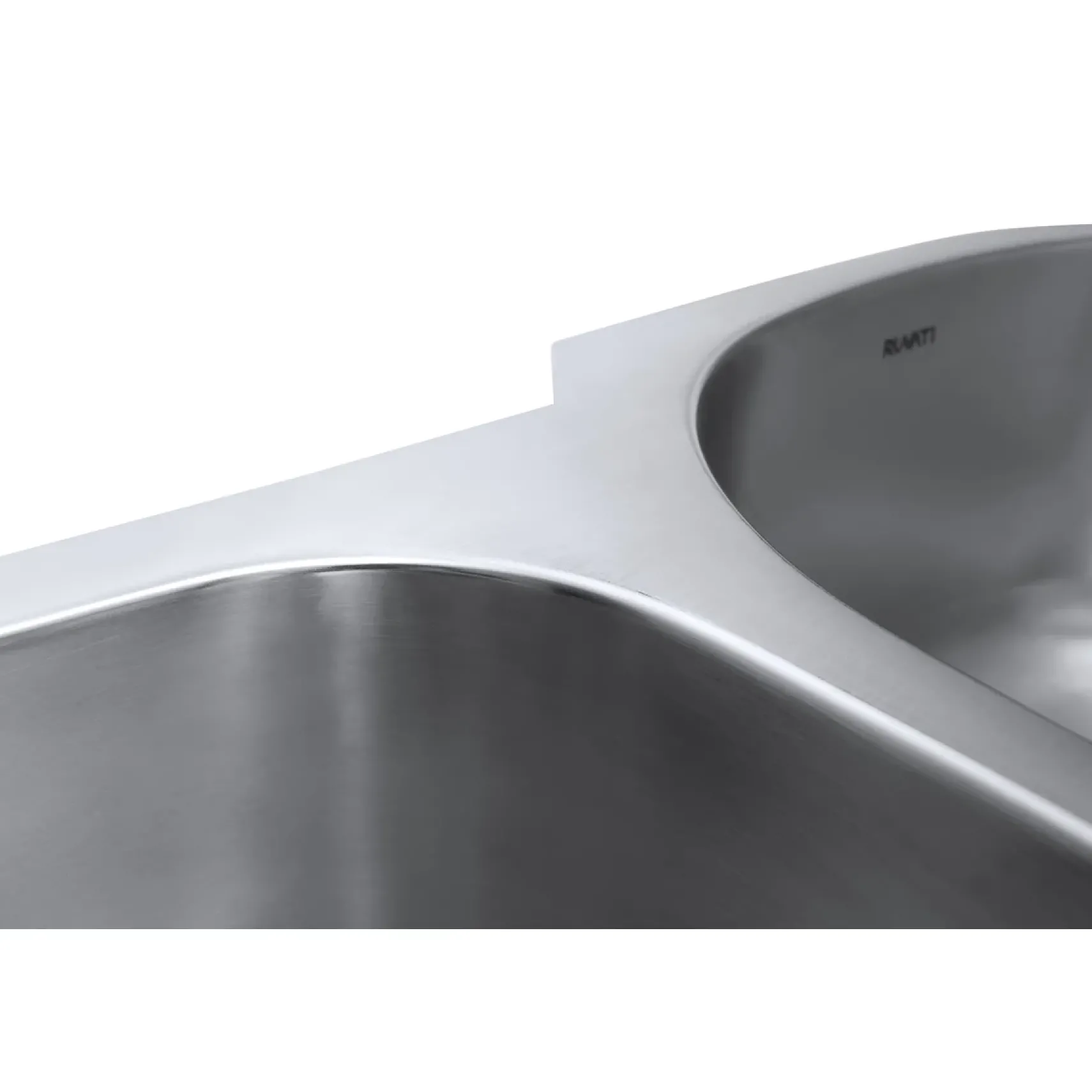 Ruvati Parmi 34" Undermount Stainless Steel Kitchen Sink, 40/60 Double Bowl, 16 Gauge, RVM4605