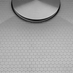 Ruvati Roma Hex Hex Bottom 33-inch Workstation Scratch Resistant Embossed Texture Kitchen Sink Stainless Steel, 16, RVH8633