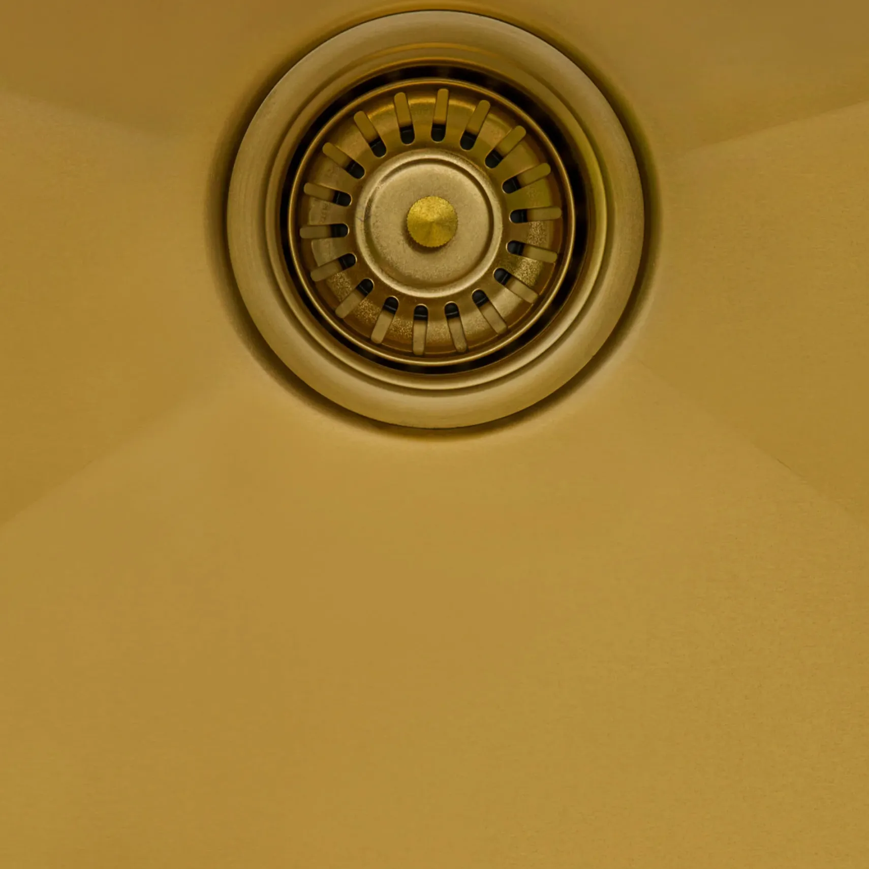 Ruvati Terraza 25" Drop-in Topmount Stainless Steel Kitchen Sink, Matte Gold Brass Tone, 16 Gauge, RVH5007GG