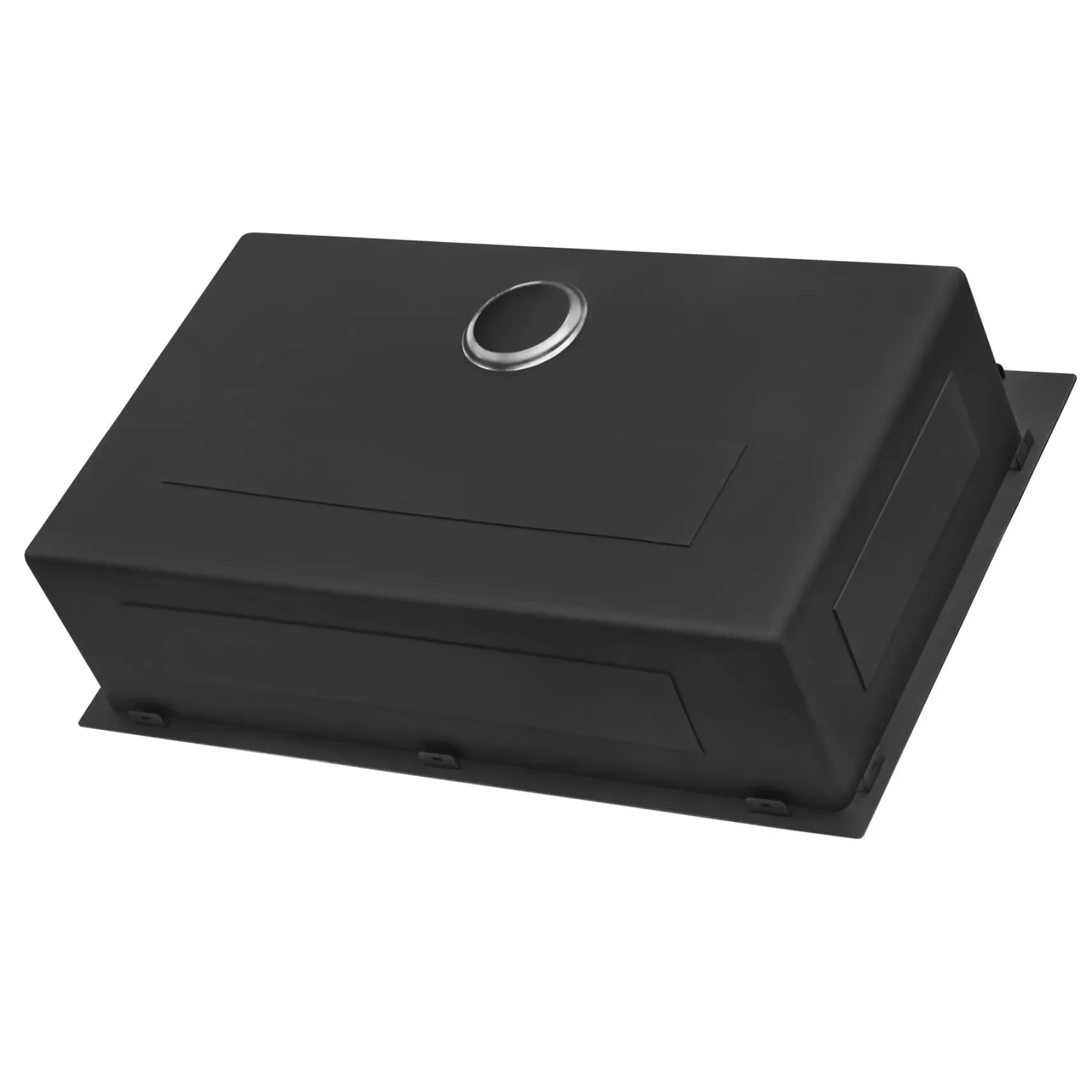 Ruvati Terraza 33" Drop-in Topmount Stainless Steel Kitchen Sink, Gunmetal Matte Black, 16 Gauge, RVH5005BL