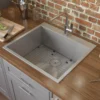 Ruvati Tirana 25" Drop-in Topmount Stainless Steel Kitchen Sink, 16 Gauge, RVH8010