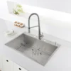 Ruvati Tirana 33" Drop-in Topmount Stainless Steel Kitchen Sink, 16 Gauge, Zero Radius, RVH8001