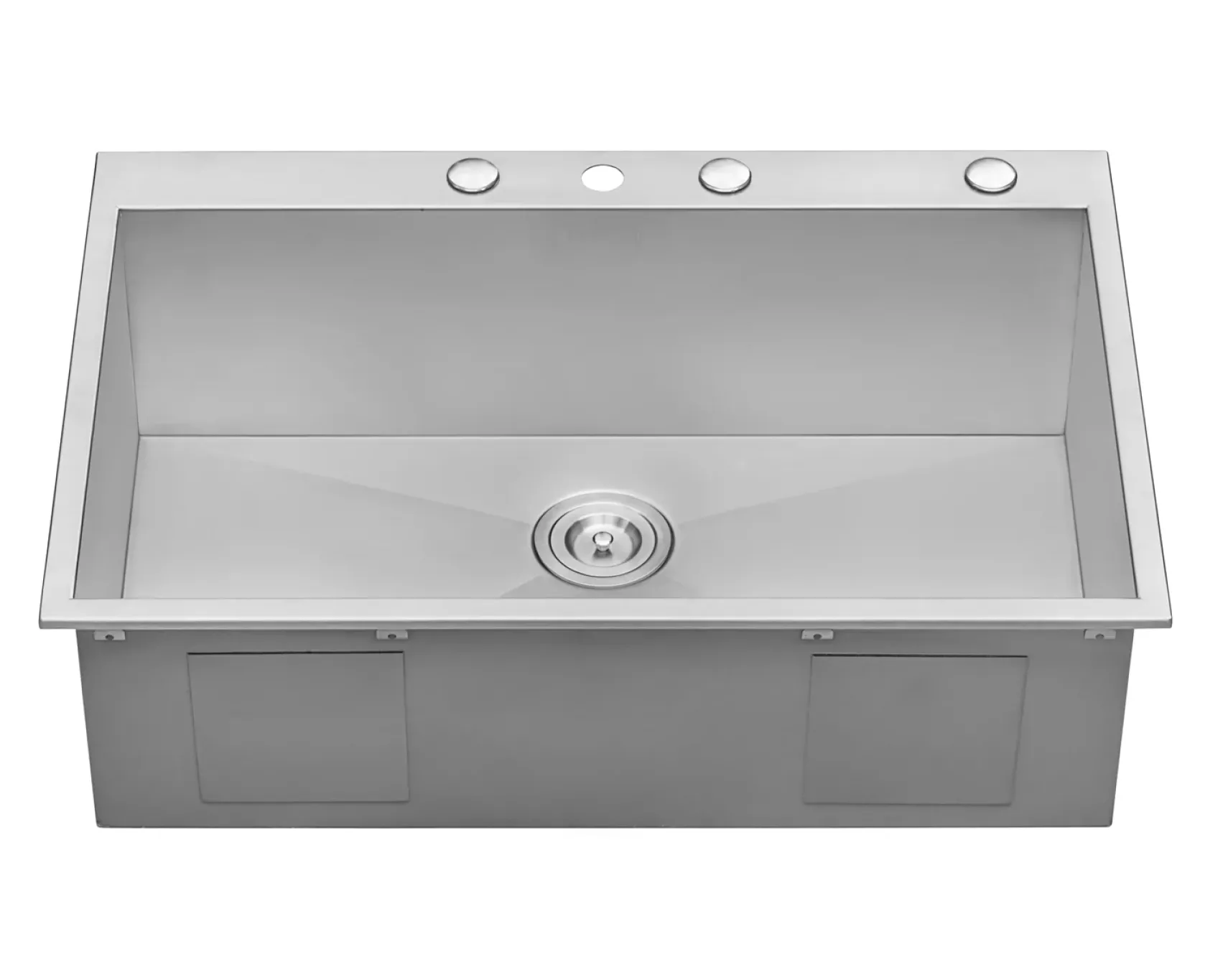 Ruvati Tirana 33" Drop-in Topmount Stainless Steel Kitchen Sink, 16 Gauge, Zero Radius, RVH8001