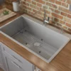 Ruvati Tirana Pro 28" Stainless Steel Kitchen Sink, 16 Gauge, Rounded Corners, RVH8008