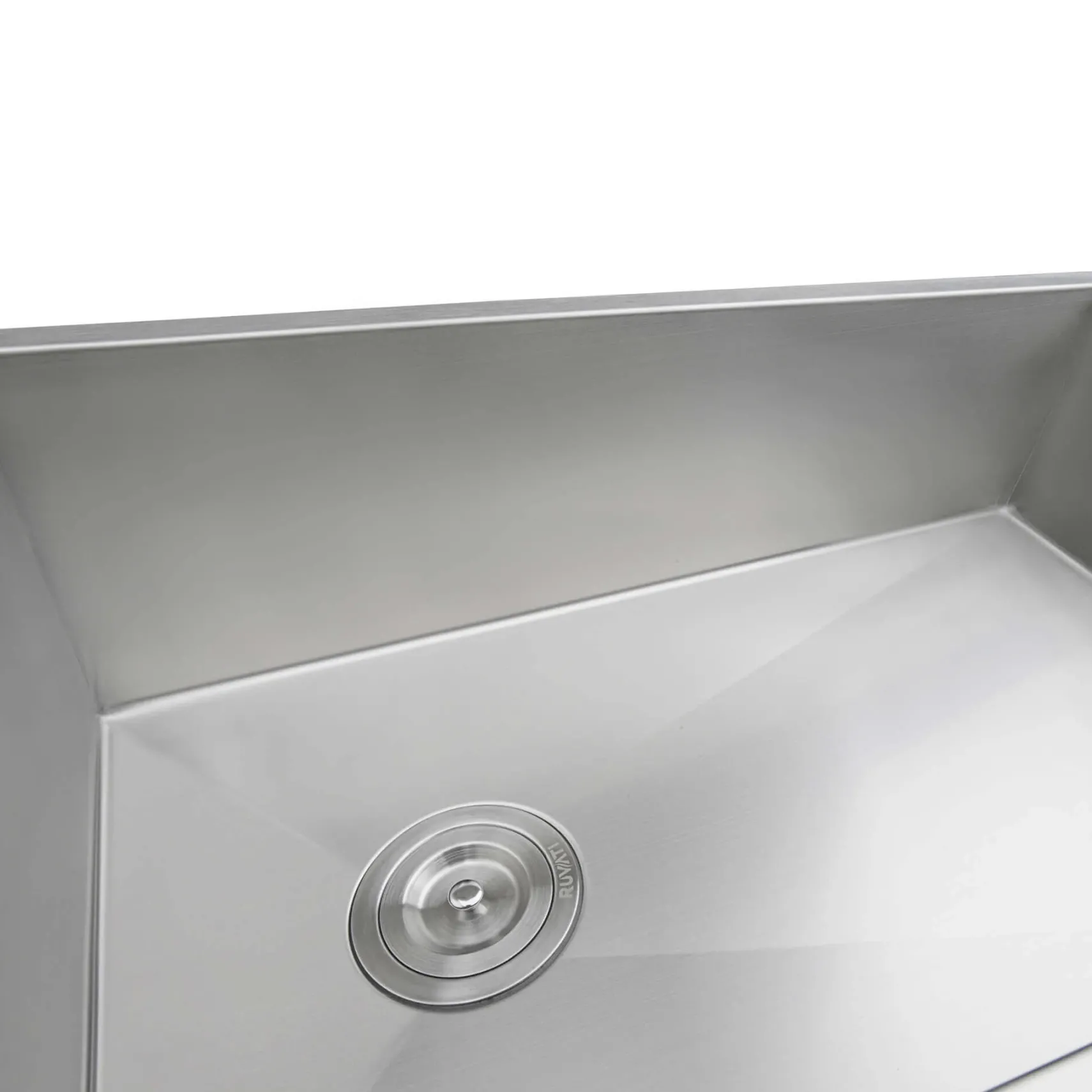 Ruvati Tribeca 36" Slope Bottom Offset Drain Reversible Undermount Stainless Steel Kitchen Sink, 16 Gauge, RVH7497