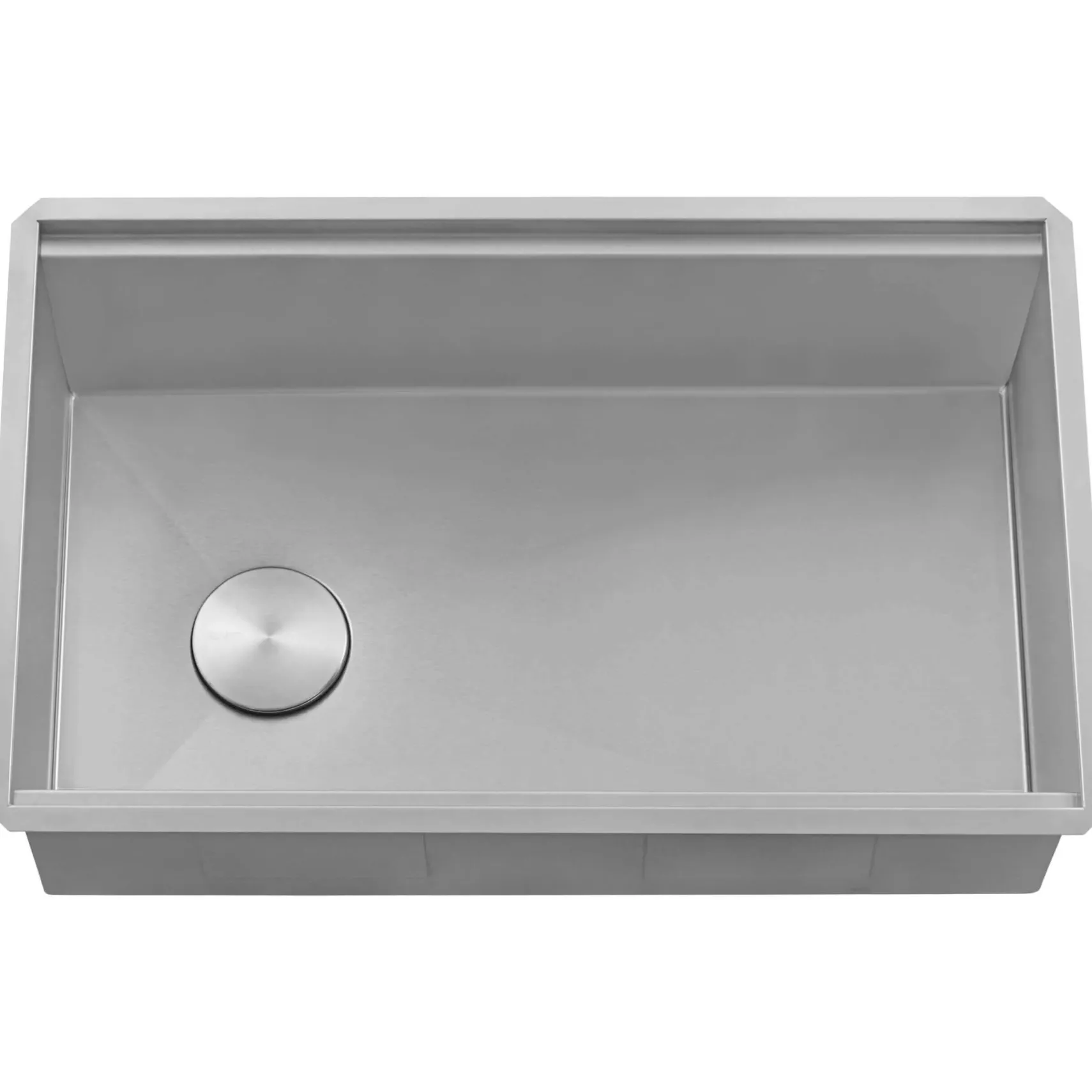 Ruvati Veniso Nova 33" Slope Bottom Offset Drain Undermount Stainless Steel Workstation Kitchen Sink, 16 Gauge, RVH8597