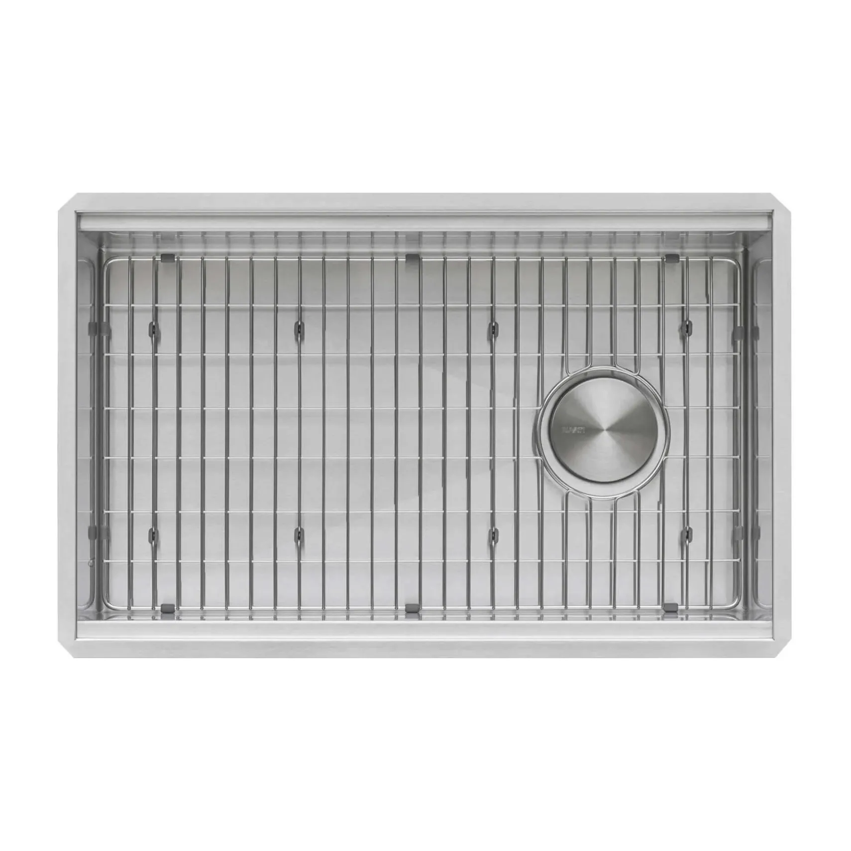 Ruvati Veniso Nova 33" Slope Bottom Offset Drain Undermount Stainless Steel Workstation Kitchen Sink, 16 Gauge, RVH8597