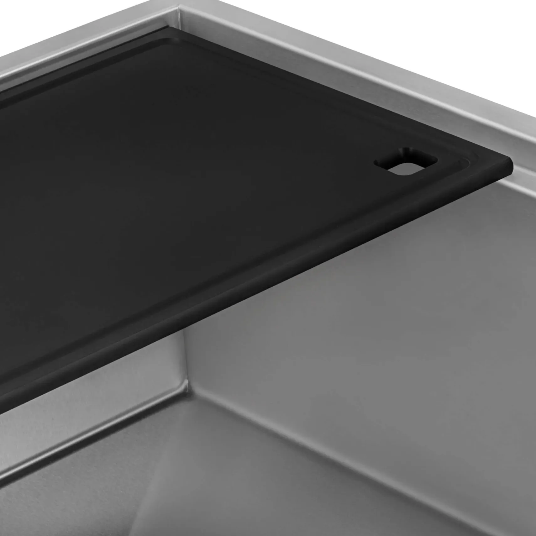 Ruvati Veniso Nova 33" Slope Bottom Offset Drain Undermount Stainless Steel Workstation Kitchen Sink, 16 Gauge, RVH8597
