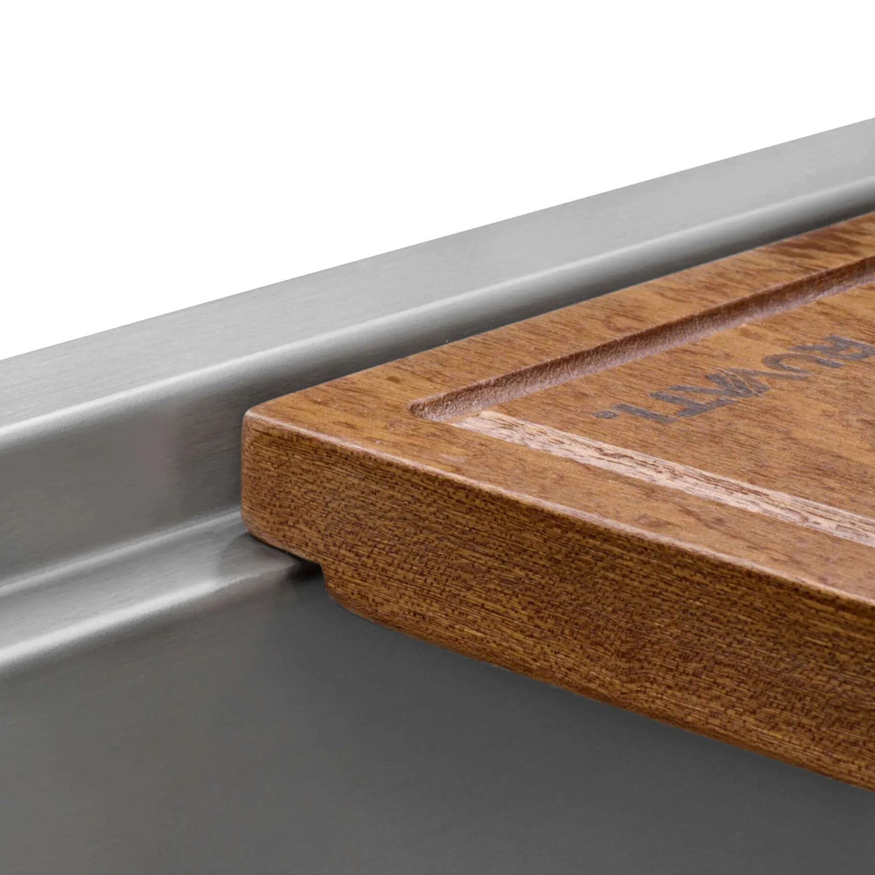 Ruvati Verona 24" Stainless Steel Workstation Apron-front Farmhouse Sink, 16 Gauge, RVH9020