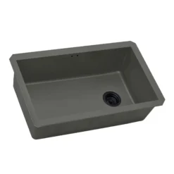 Ruvati 32 x 19 inch epiGranite Undermount Granite Composite Single Bowl Kitchen Sink, Juniper Green, RVG2033RN