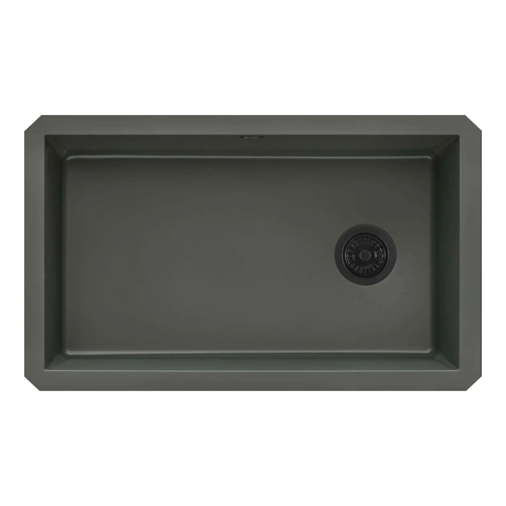 Ruvati 32 x 19 inch epiGranite Undermount Granite Composite Single Bowl Kitchen Sink, Juniper Green, RVG2033RN