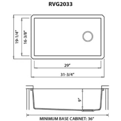 Ruvati 32 x 19 inch epiGranite Undermount Granite Composite Single Bowl Kitchen Sink, Juniper Green, RVG2033RN
