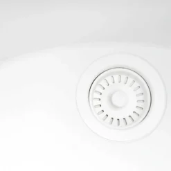 Ruvati 18 x 34 inch Granite Composite Workstation Kitchen Sink epiStage Dual Mount Single Bowl, White, RVG1650WH