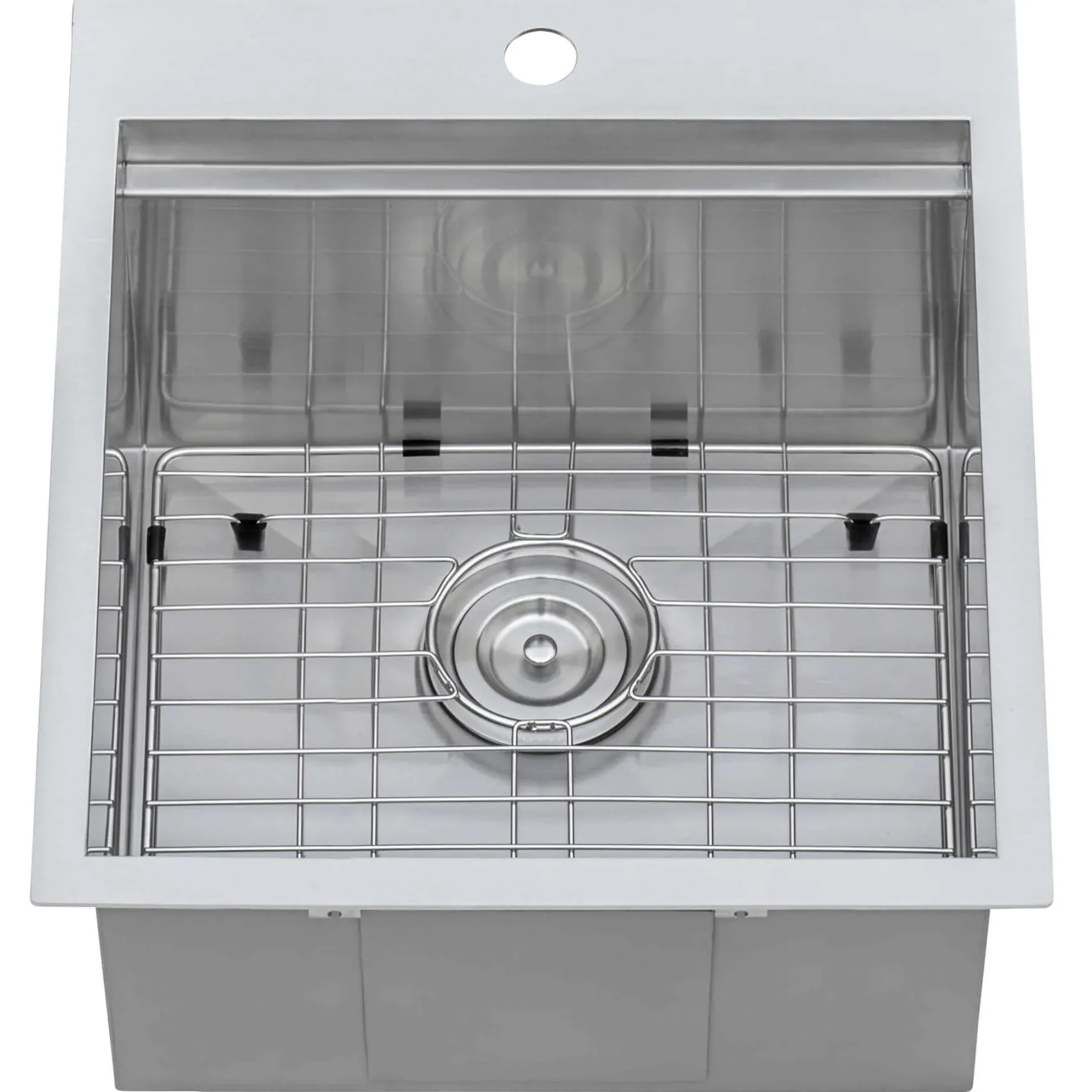 Ruvati 21 x 20 inch Outdoor Workstation Sink T-316 Marine Grade Topmount Stainless Steel BBQ, RVQ5221