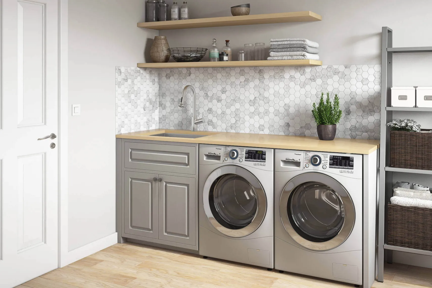 Ruvati 24" x 18" x 13" Deep Laundry Utility Sink Undermount 16 Gauge Stainless Steel, RVU6124
