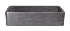 42" Smoke Brown Limestone Farmhouse Kitchen Sink, Single Bowl, Reversible, KF422010SB-NLP-BLN