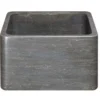 17" Smoke Brown Limestone Farmhouse Kitchen Sink, Reversible, KF171710-BLN