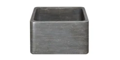 17" Smoke Brown Limestone Farmhouse Kitchen Sink, Reversible, KF171710-BLN