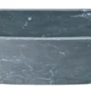 36" Soapstone Farmhouse Sink, Curved Reversible Apron Front, Charcoal Marquina, KFCF362210SB-NLP-CMS