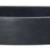 33" Stone Farmhouse Kitchen Sink, Curved Reversible Apron Front, Black Lava, Black, KFCF332210SB-NLP-BL