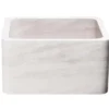 17" Stone Farmhouse Kitchen Sink, Smooth Reversible Apron Front, Crema Lyon Limestone, Beige, KF171710-CL
