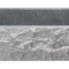 36" Stone Farmhouse Kitchen Sink, Chiseled Apron Front, Mercury Granite, Gray, KF362010SB-BE-M