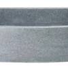 33" Stone Farmhouse Kitchen Sink, Curved Reversible Apron Front, Mercury Granite, Gray, KFCF332210SB-NLP-M