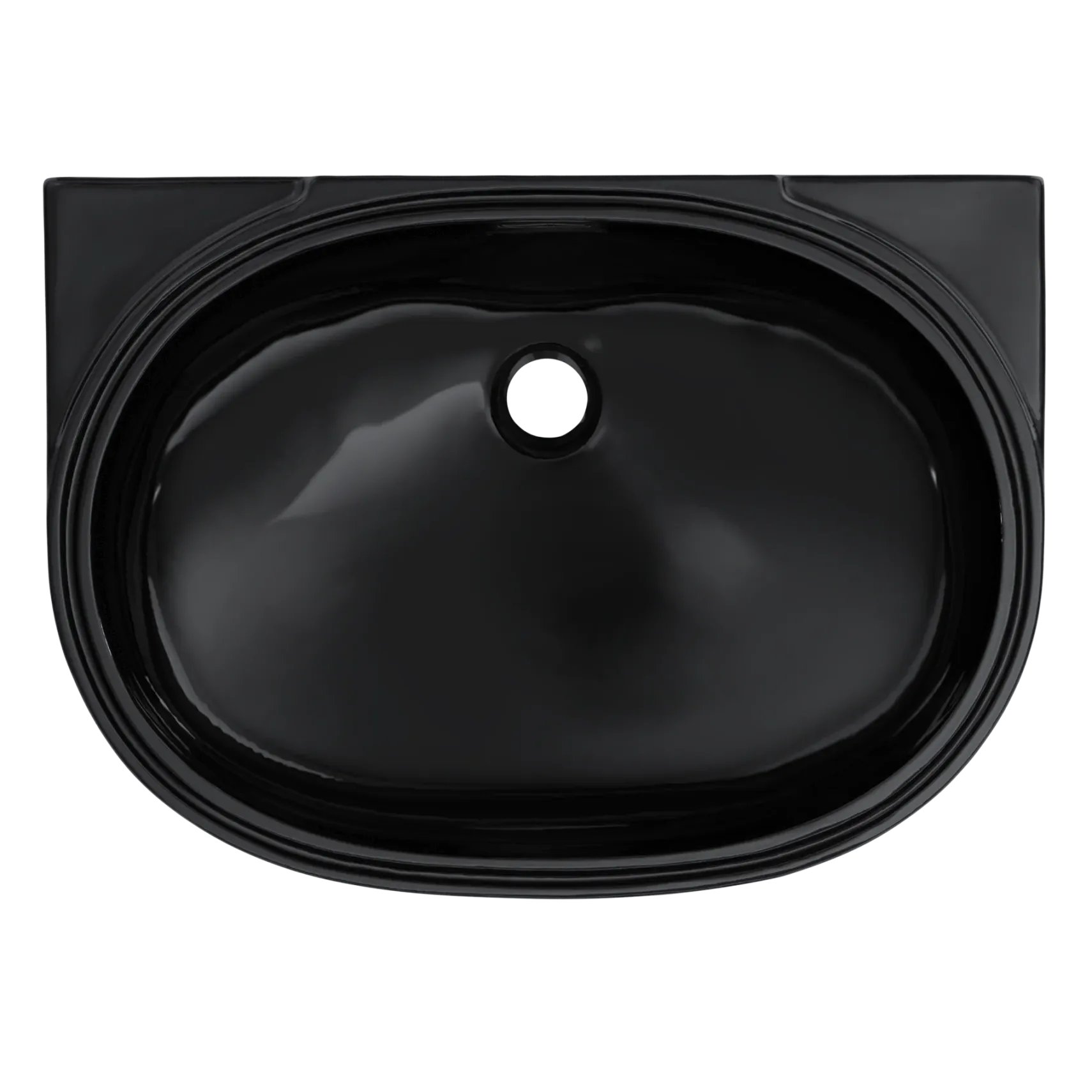 TOTO 19-11/16" x 13-3/4" Oval Undermount Bathroom Sink, Ebony, Vitreous China, LT546#51